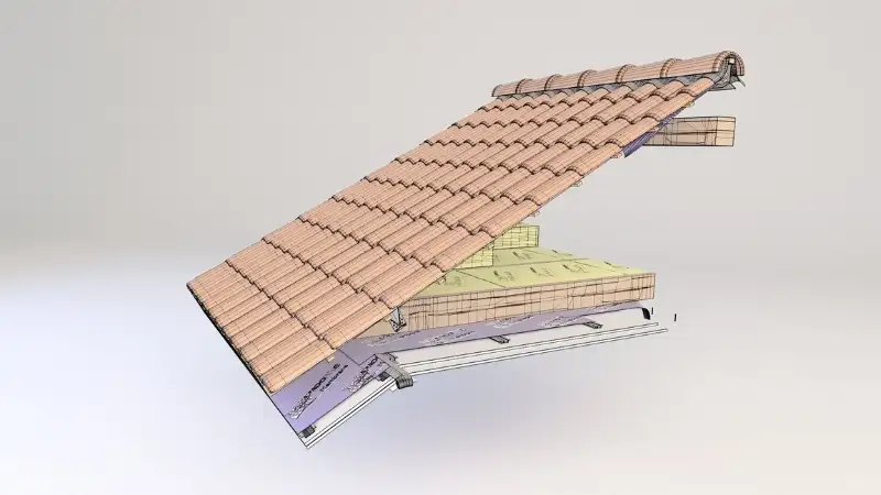 Độ dốc mái Thái hợp lý nằm trong khoảng 30° – 45°