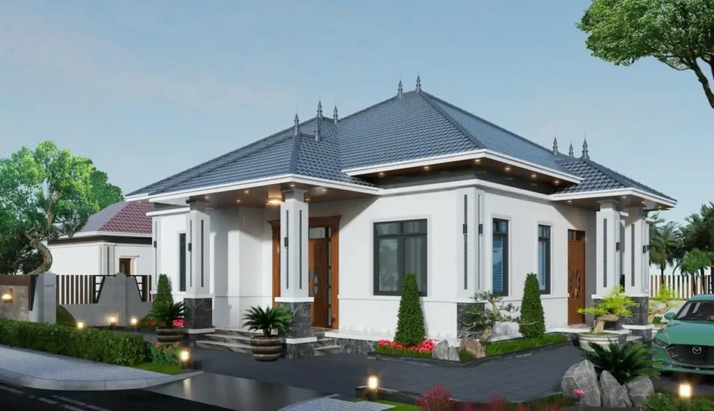 Biệt thự 1 tầng mang lại sự tiện lợi và tính kết nối cao giữa các khu vực