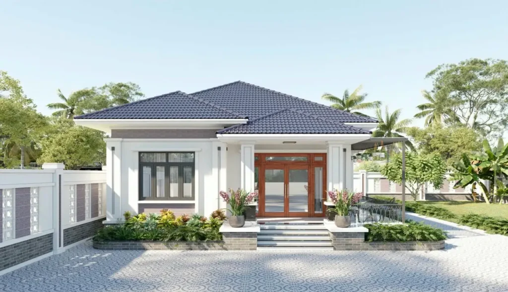 Biệt thự nhà vườn 1 tầng hiện đại mang lại cảm giác thư thái