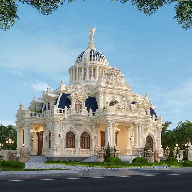 Mẫu thiết kế lâu đài 2 tầng