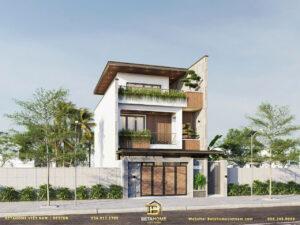 Mẫu Nhà Phố Hiện Đại 3 Tầng Mặt Tiền 8m Tại TP Vinh, Nghệ An