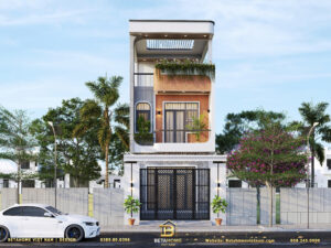 Thiết kế nhà phố hiện đại 5 tầng 5x20m tại Hà Nam: Không gian sống tối ưu và tiện nghi
