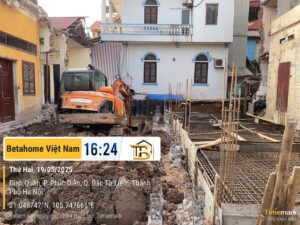 Cập nhật tiến độ công trình nhà phố 5 tầng tại Phú Diễn – Nhà chú Kinh