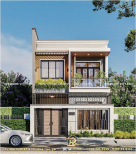 Mẫu Nhà Phố 7x15m 2 Tầng Hiện Đại – CĐT: Anh Hùng (Lai Châu)