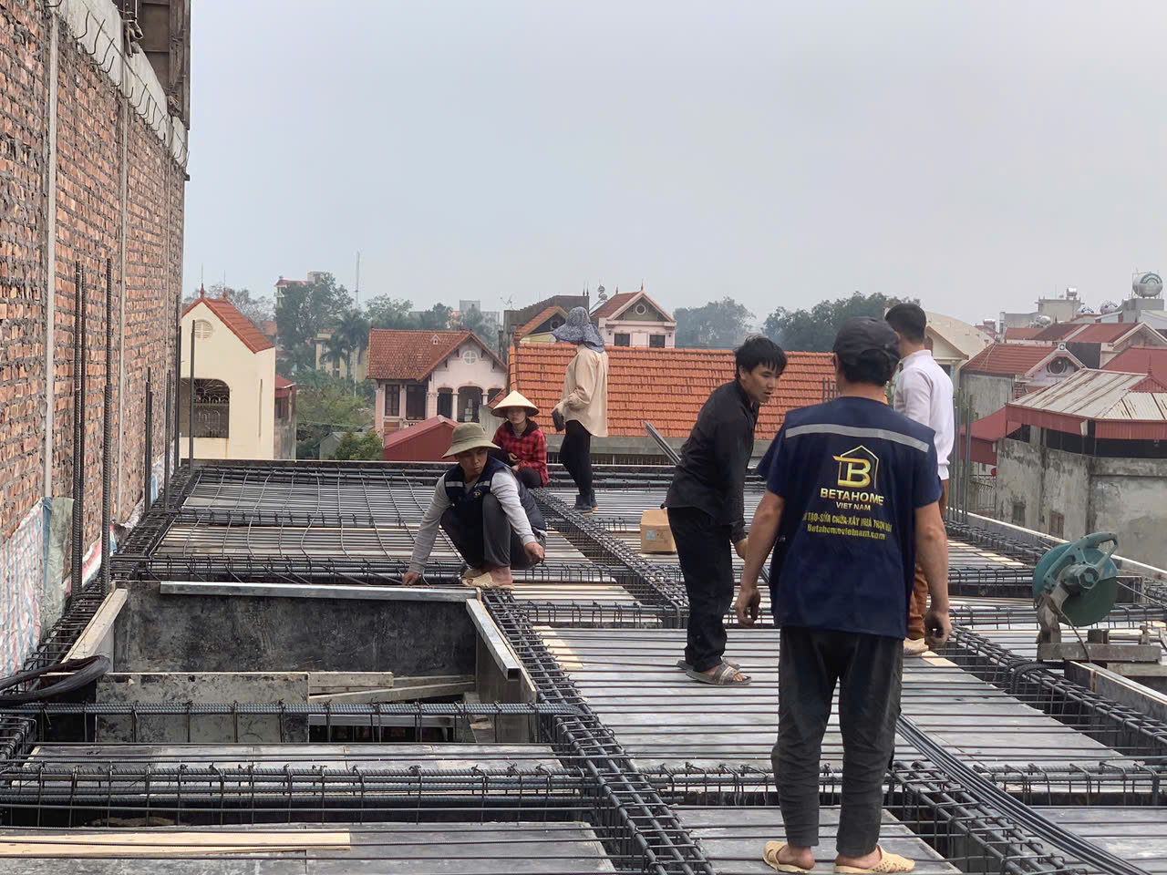 Công Tác Lắp Dựng Cốt Thép Sàn 4 CCMN – Trương Định, Hà Nội