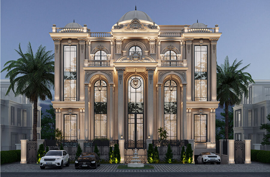 Biệt thự lâu đài 3 tầng tân cổ điển