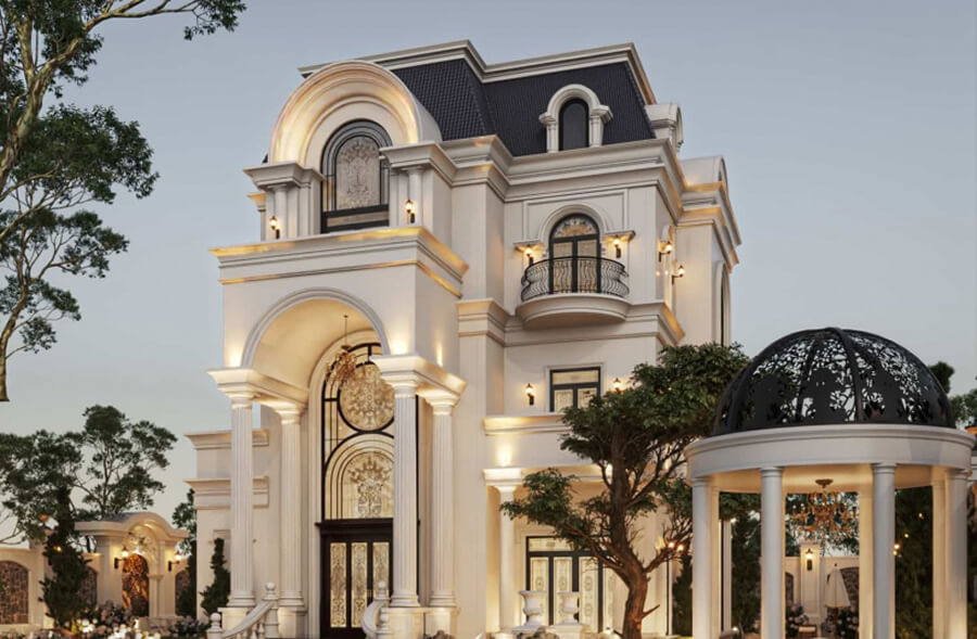 Biệt thự lâu đài 3 tầng tân cổ điển