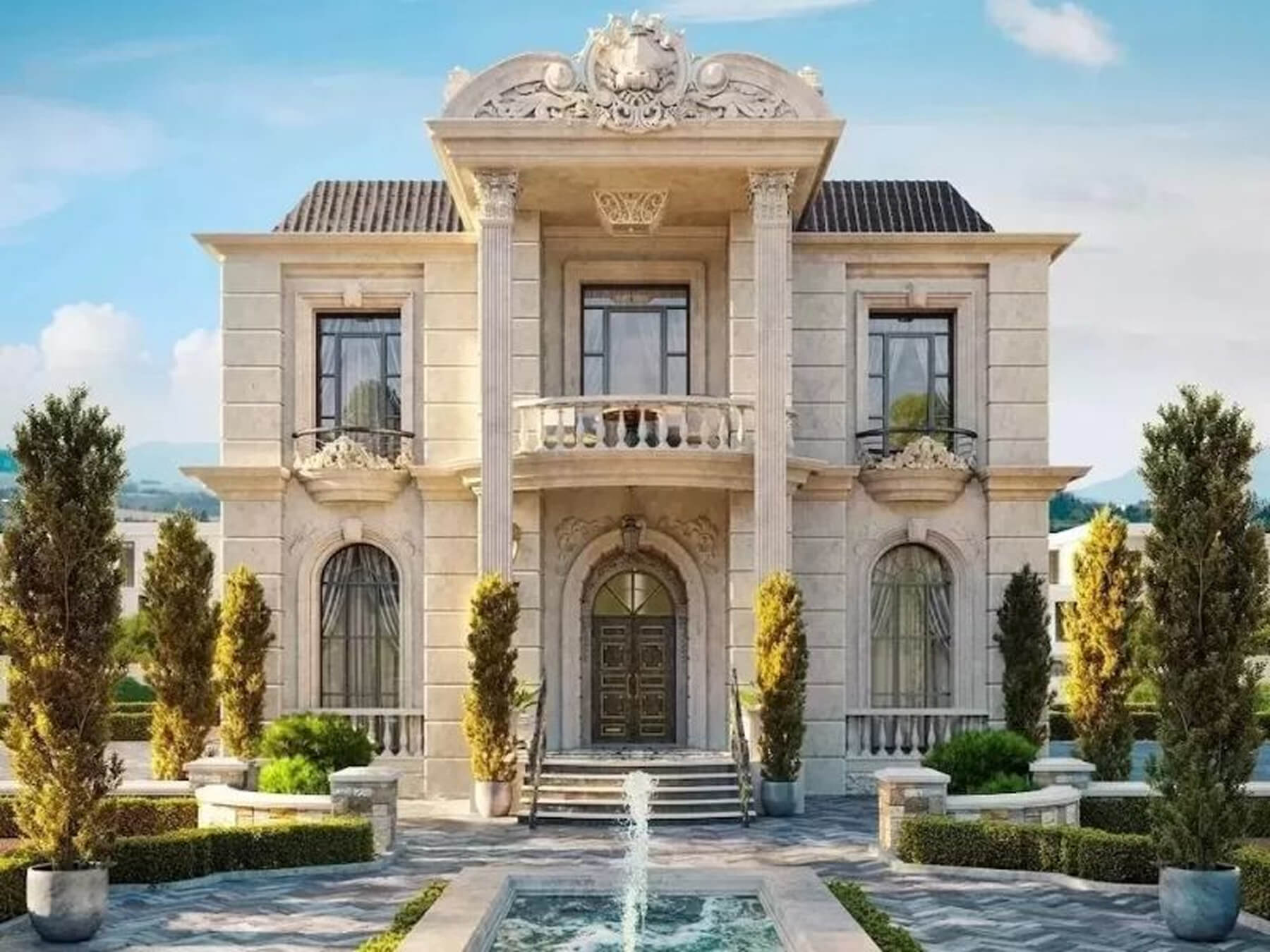 Thiết kế biệt thự tân cổ điển.