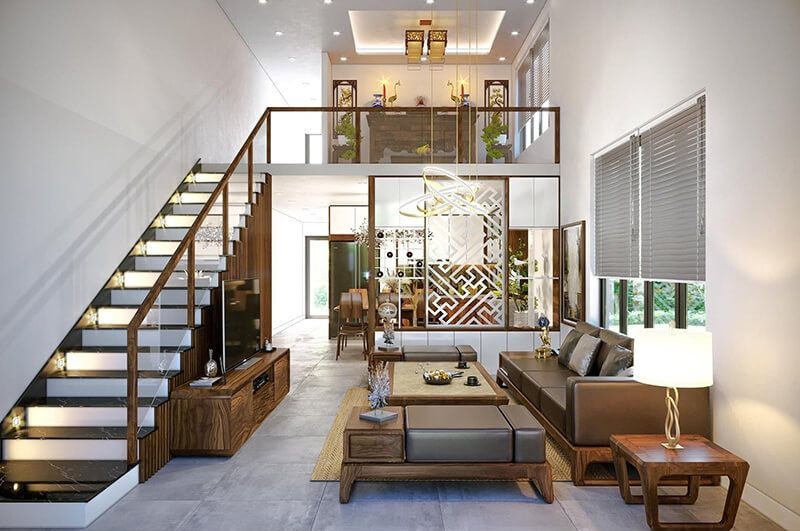 Mẫu thiết kế nhà cấp 4 có gác lửng