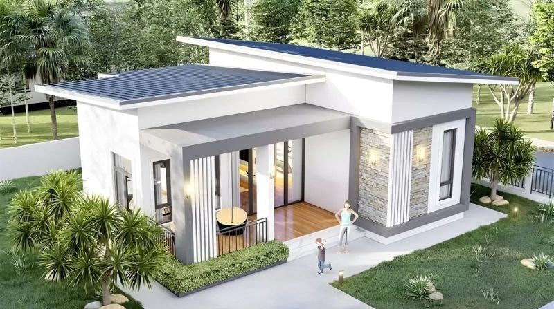 Mẫu nhà cấp 4 một mái