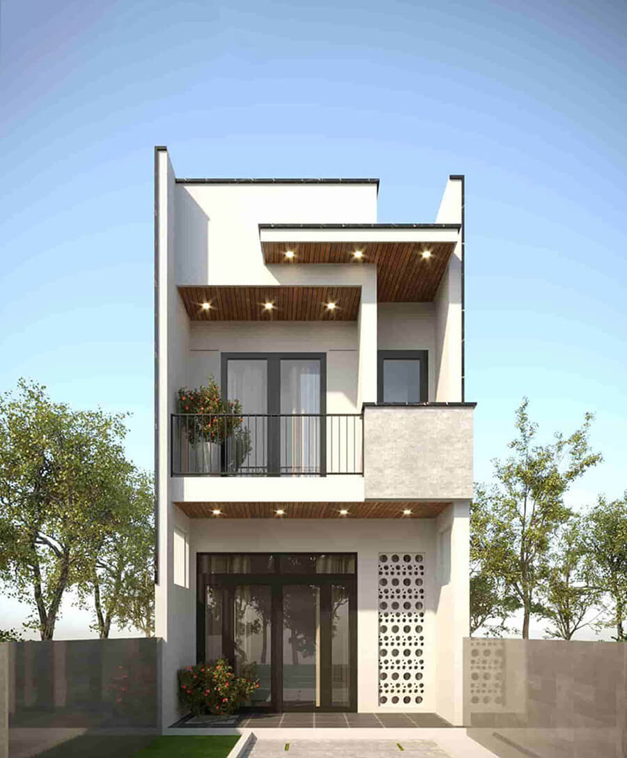 Mẫu nhà ống 2 tầng giá 500 triệu