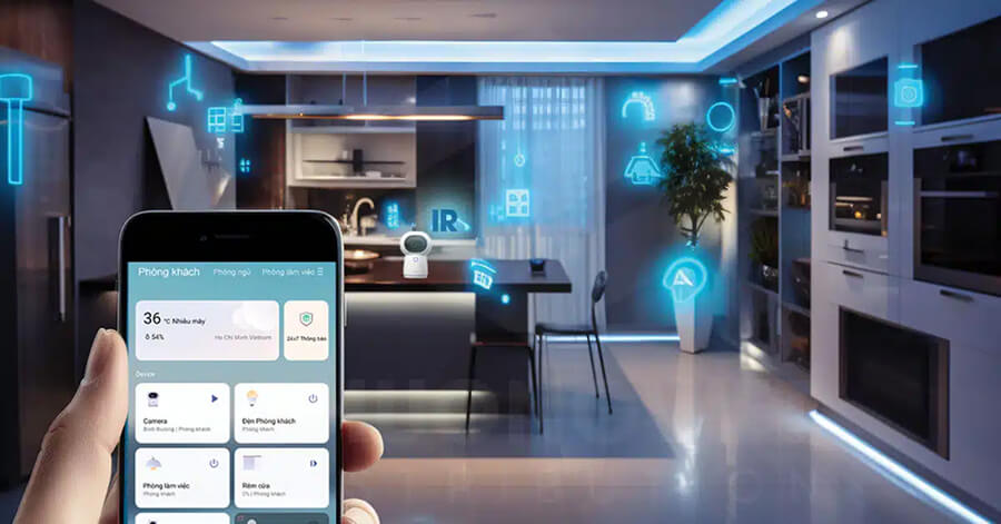 Thiết kế nội thất phục vụ smart home.