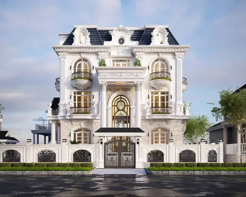Biệt thự hiện đại đẹp trên lô đất góc phố, nâng tầm giá trị.