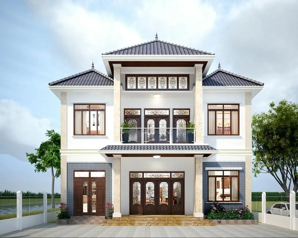 Mẫu biệt thự đẹp, nhỏ gọn 150m2 với công năng khoa học
