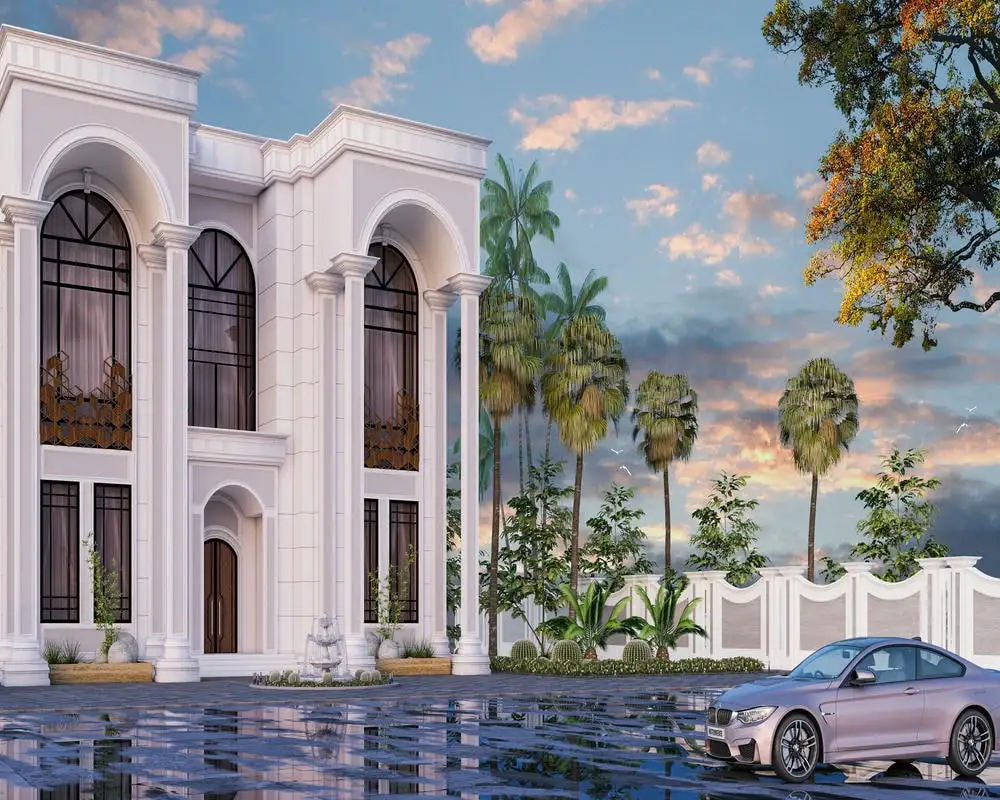 Thiết kế biệt thự 2 tầng đẹp diện tích 200m2, không gian tiện nghi