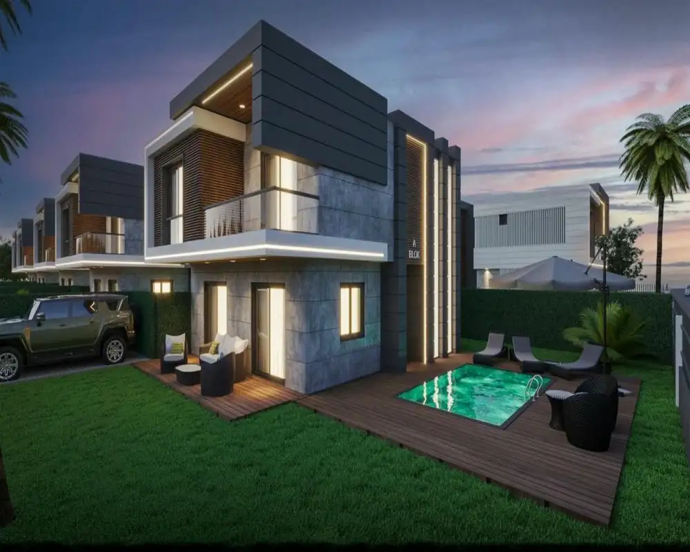 Biệt thự 2 tầng đẹp, đa tiện ích với gara, hồ bơi và không gian giải trí
