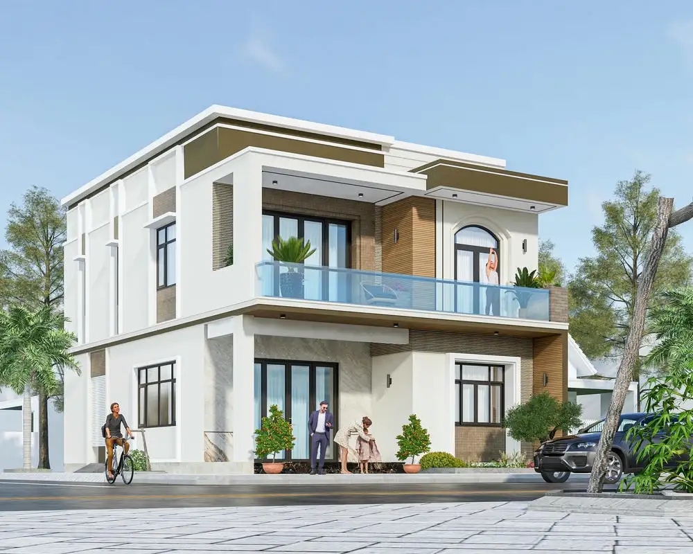 Mẫu biệt thự 2 tầng mái Thái đẹp, thiết kế sang trọng và bền vững