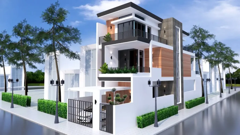 Mẫu biệt thự 3 tầng hiện đại đẹp kết hợp không gian mở