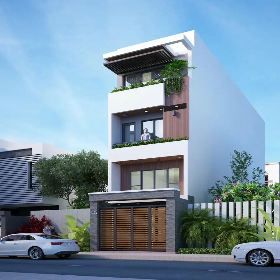 Mẫu thiết kế nhà ống 4 tầng linh hoạt diện tích.