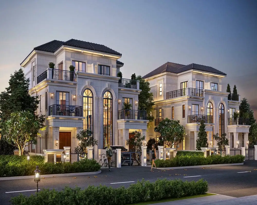 Mẫu biệt thự hiện đại 3 tầng phong cách luxury, chuẩn thời thượng