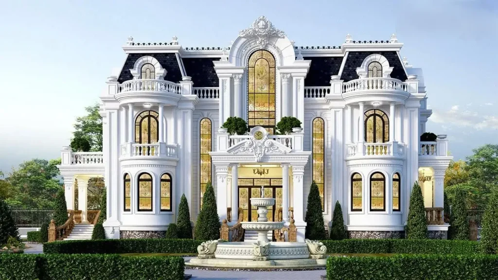 Mẫu biệt thự 3 tầng đẹp phong cách cổ điển, đẳng cấp vượt thời gian