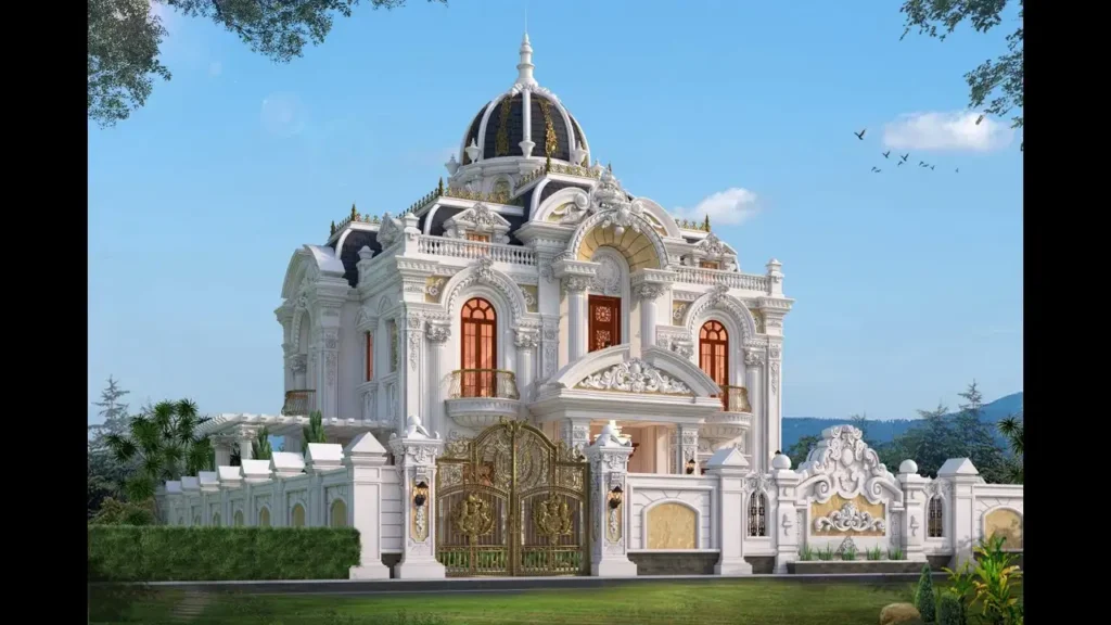 Thiết kế biệt thự 3 tầng cổ điển mang đậm chất hoàng gia sang trọng