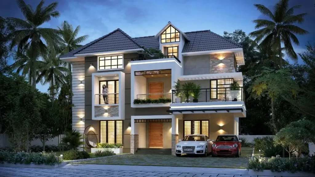 Mẫu biệt thự đẹp 3 tầng hiện đại 120m2 tối ưu diện tích, chi phí hợp lý