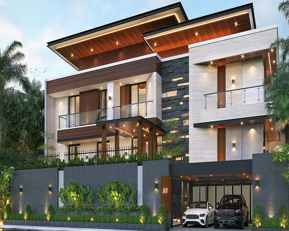 Mẫu biệt thự đẹp, tối ưu công năng cho gia đình nhiều thế hệ.