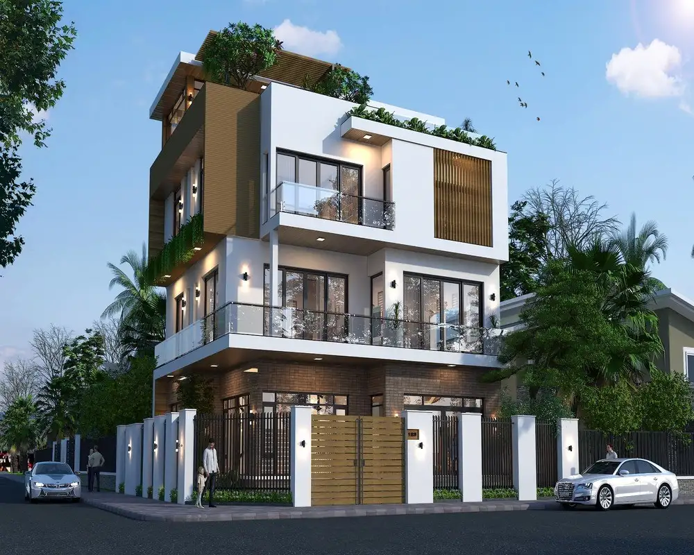 Không gian sống đẳng cấp với biệt thự 4 tầng hiện đại kết hợp nội thất sang trọng.