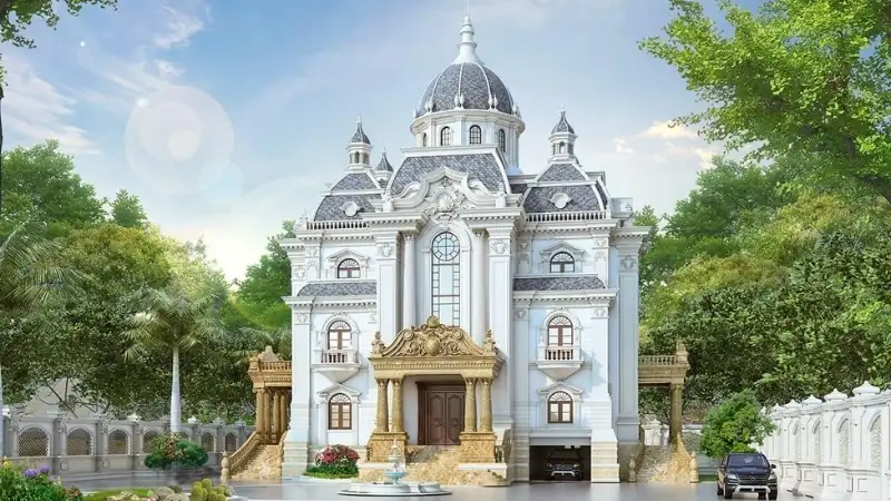 Biệt thự 3 tầng là biểu tượng của sự xa hoa và quyền lực