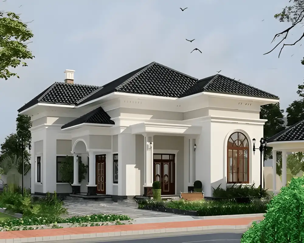 Mẫu nhà cấp 4 3 phòng ngủ đẹp phù hợp gia đình trẻ