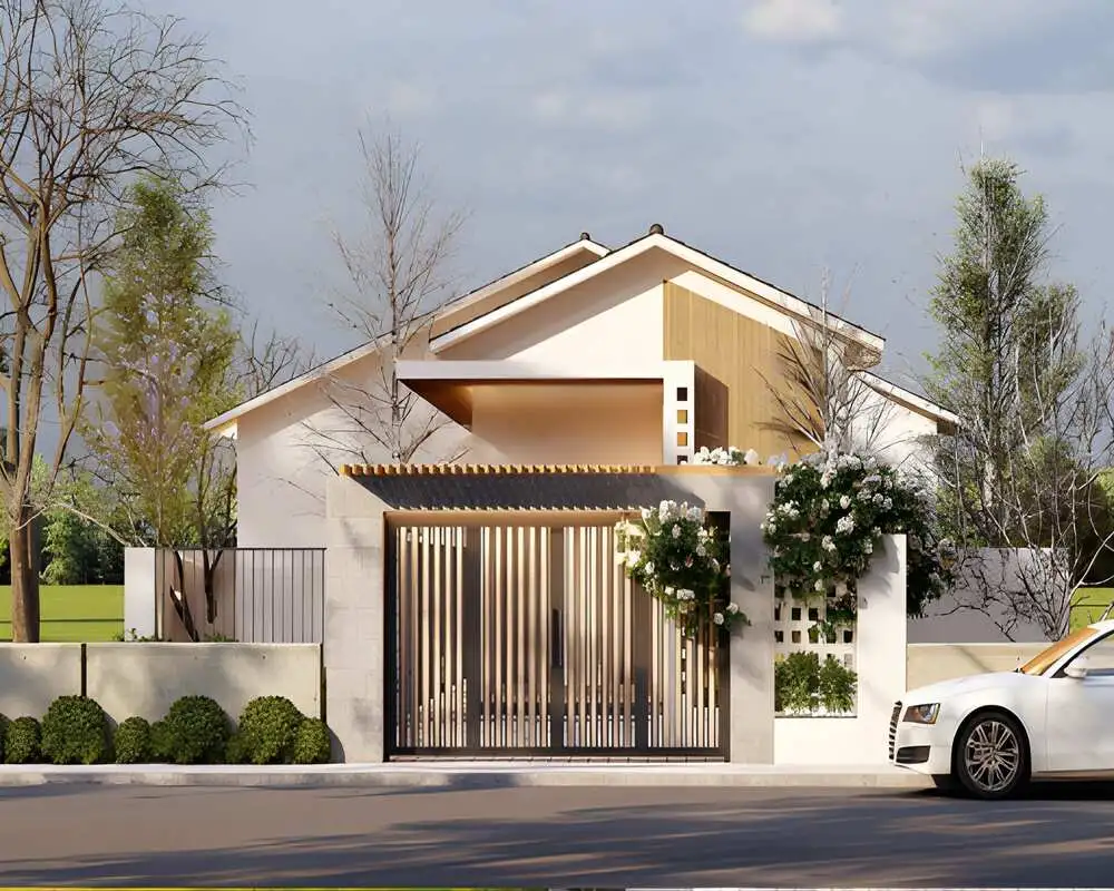 Thiết kế nhà cấp 4 3 phòng ngủ hài hòa giữa bếp và không gian sống