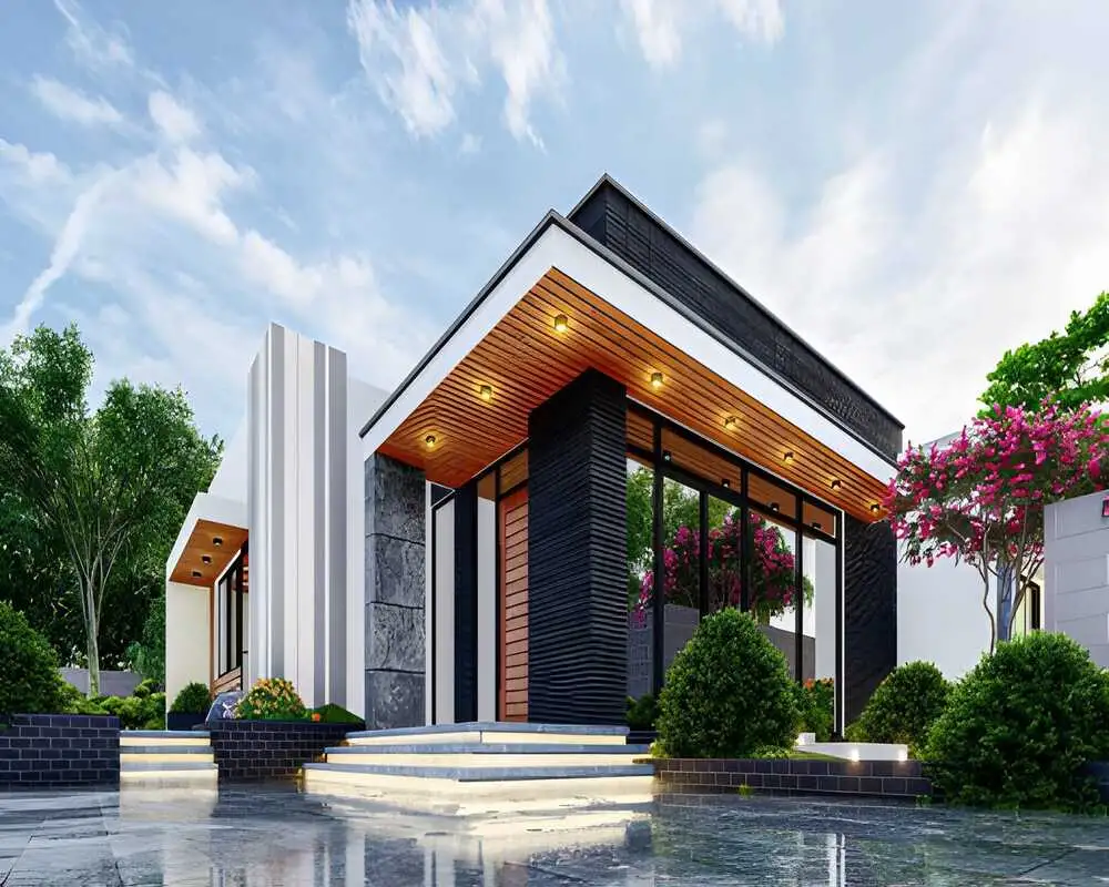 Mẫu thiết kế nhà cấp 4 3 phòng ngủ chuẩn phong thủy cho gia đình