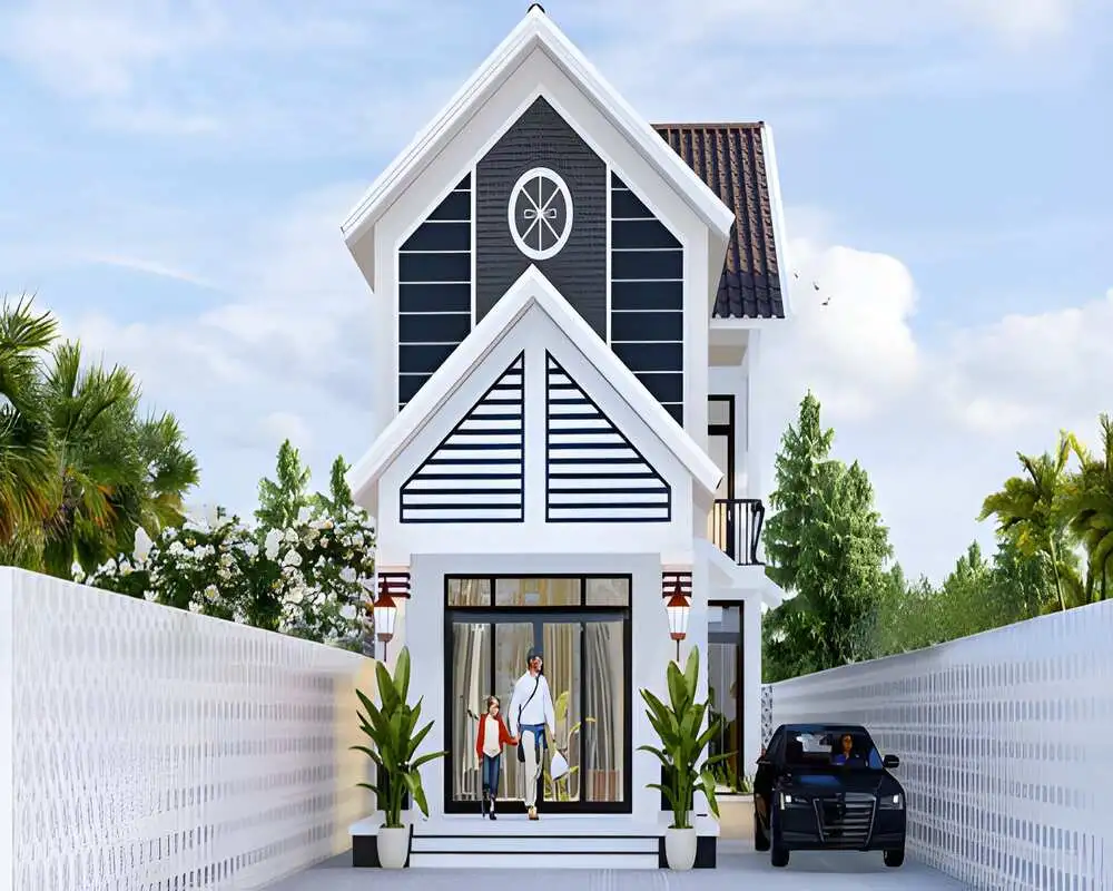 Thiết kế nhà cấp 4 3 phòng ngủ 300 triệu với gác lửng tiện dụng