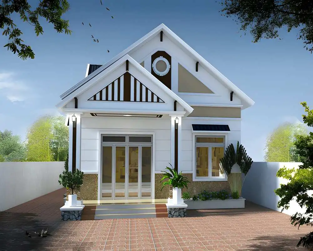 Nhà cấp 4 mái Thái 3 phòng ngủ hiện đại, phù hợp gia đình 4–6 người