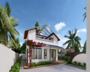 45+ mẫu nhà cấp 4 2 phòng ngủ 1 bếp đẹp, xây chỉ từ 300 triệu