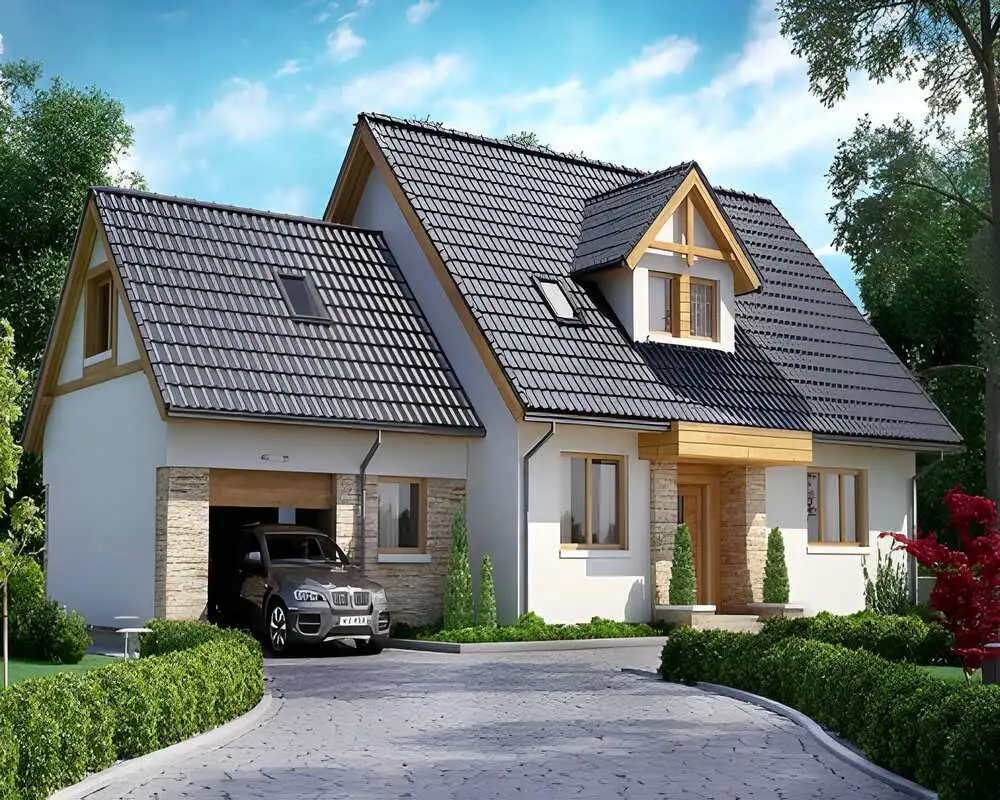 Thiết kế nhà cấp 4 3 phòng ngủ tối ưu công năng có chỗ để xe