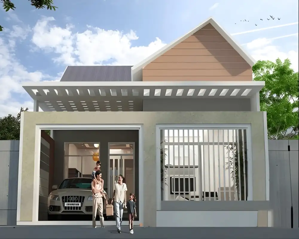 Thiết kế nhà cấp 4 3 phòng ngủ đẹp và tiện nghi tại thành phố