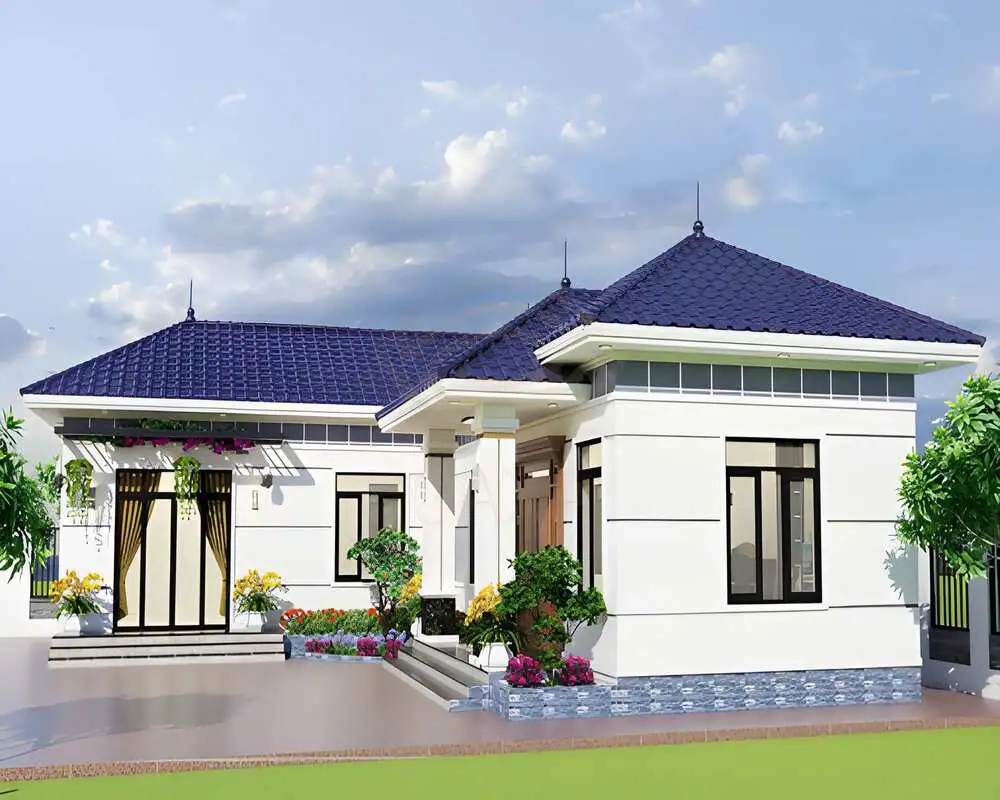 Mẫu thiết kế nhà cấp 4 3 phòng ngủ thoáng rộng và khoa học