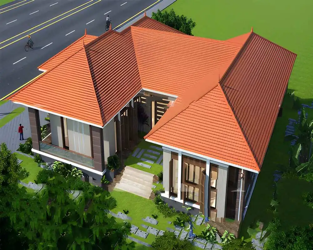 Nhà chữ U cấp 4 3 phòng ngủ thoáng mát, phù hợp gia đình 4 người