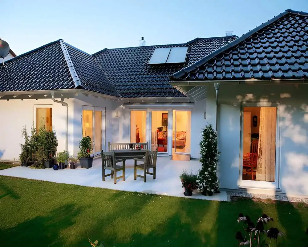 Mẫu nhà chữ U cấp 4 4 phòng ngủ rộng rãi, phù hợp gia đình đông thành viên