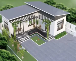 50+ Mẫu nhà chữ L cấp 4 2 - 3 phòng ngủ tối ưu công năng năm 2025
