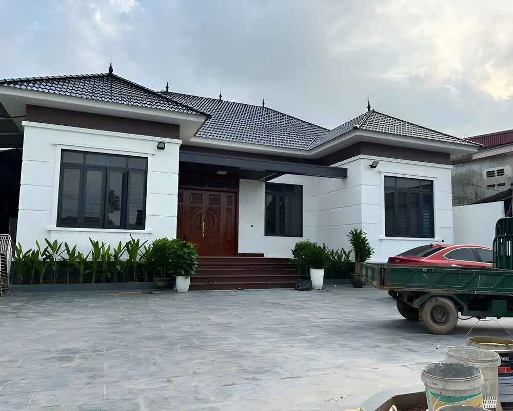 Top 50+ mẫu nhà chữ U cấp 4 đẹp, thiết kế tinh tế 2025