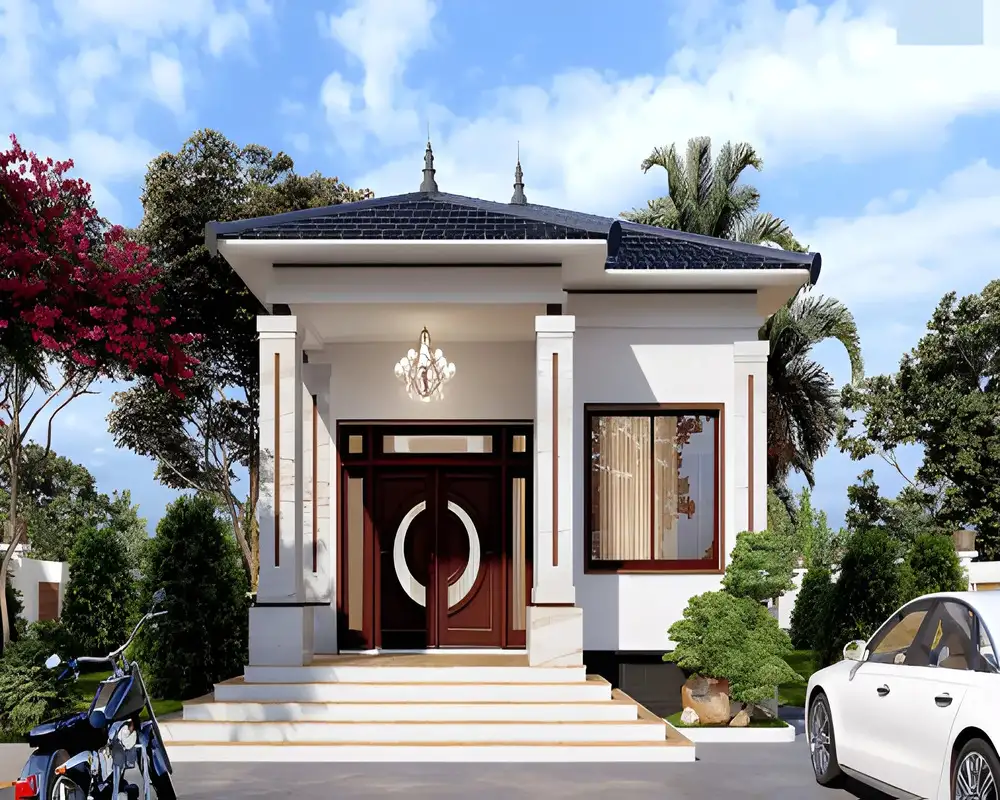 Mẫu nhà cấp 4 đẹp chi phí thấp phù hợp gia đình trẻ