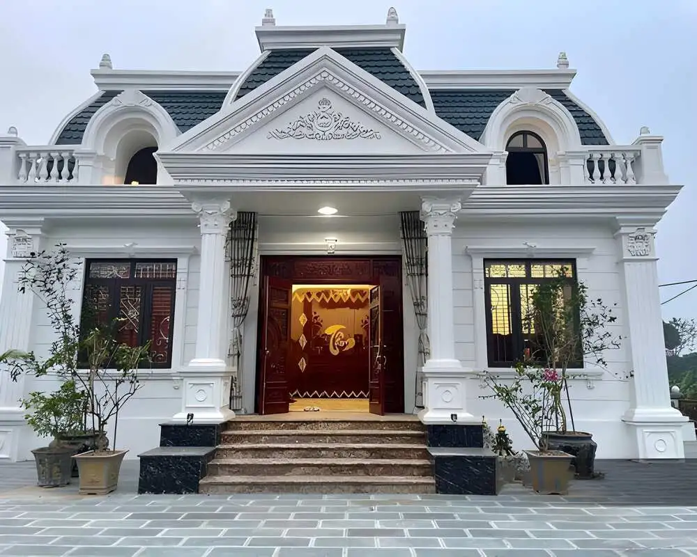 Nhà cấp 4 hiện đại kết hợp mái Thái tinh tế, tiện nghi