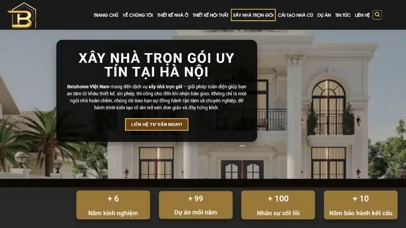 Beta Home - Đơn vị xây nhà trọn gói uy tín tại Hà Nội