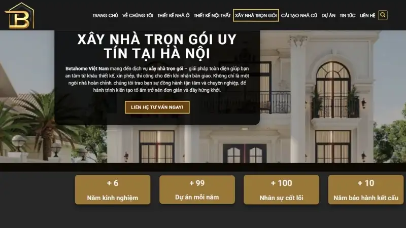 Beta Home là đơn vị cung cấp dịch vụ xây nhà trọn gói chuyên nghiệp